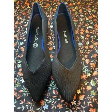 Rothys size 11 black the point flats shoes  Comfy… - image 1