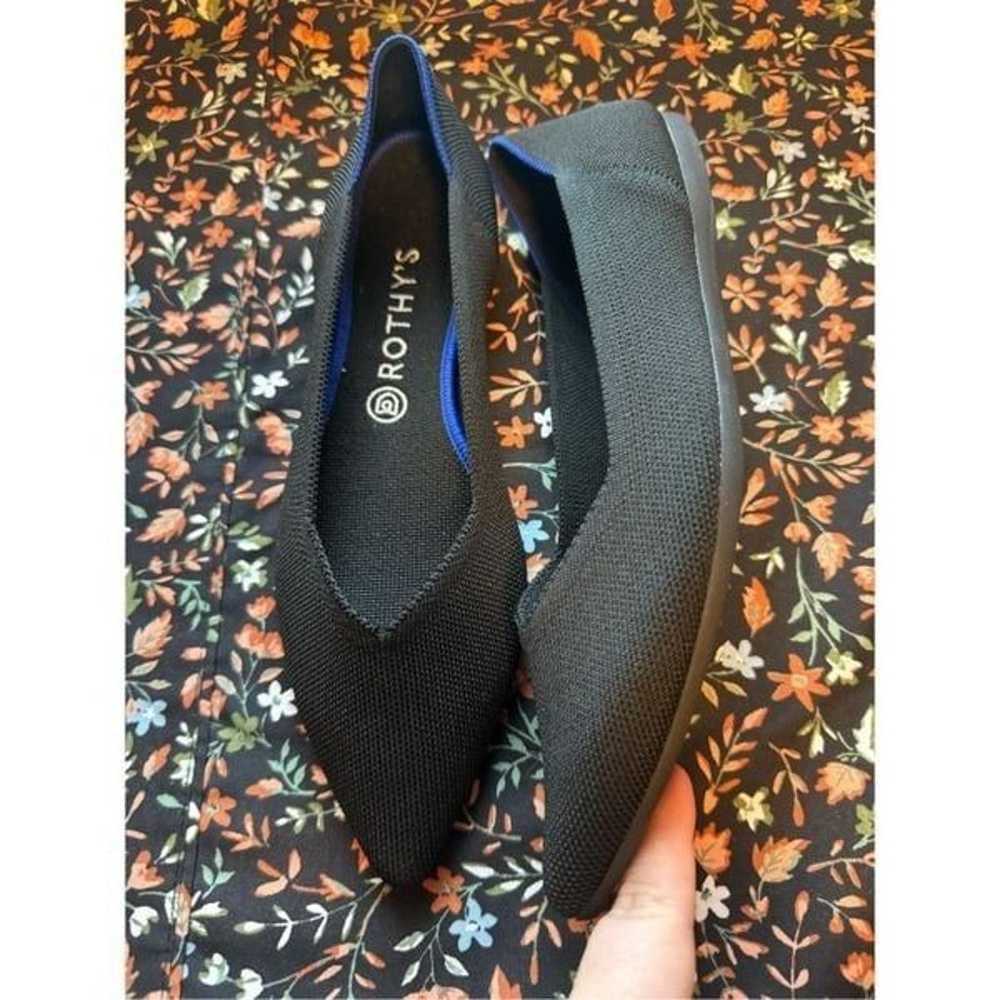 Rothys size 11 black the point flats shoes  Comfy… - image 2