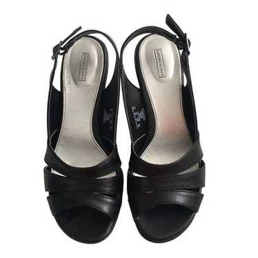 Laura Scott Woman black dress slingback strap shoe