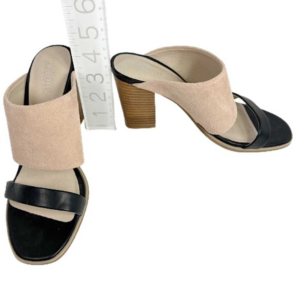 SEYCHELLES Lyra Black and Nude Leather Mules 6.5 - image 4
