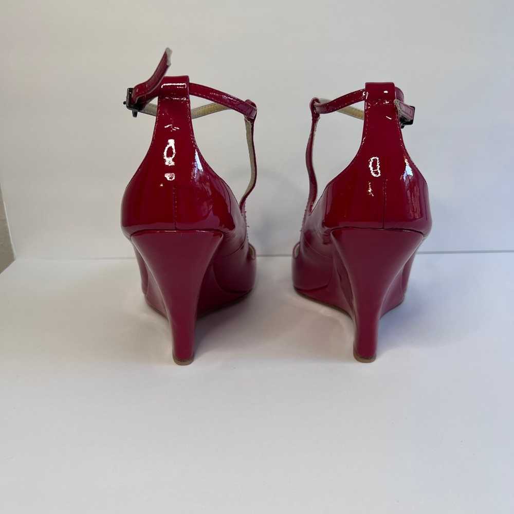 Paco Gil Red Patent Leather Ankle Strap Open Toe … - image 12