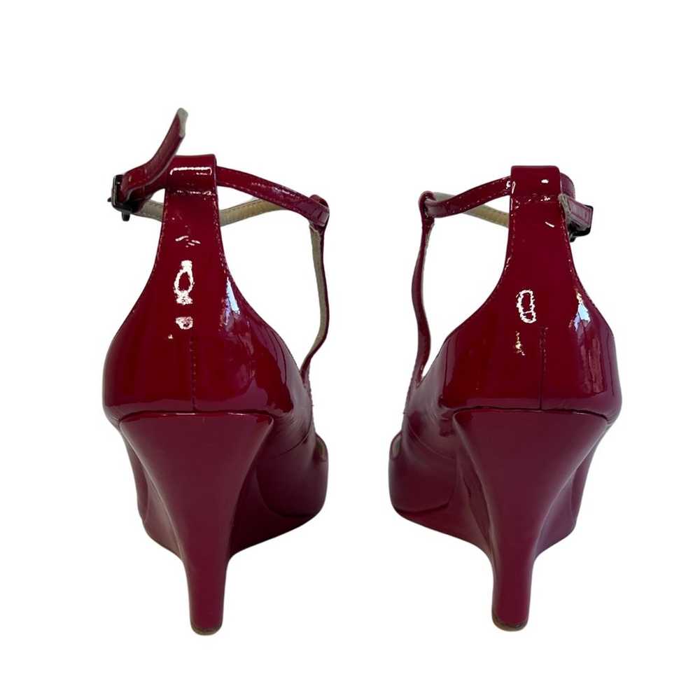 Paco Gil Red Patent Leather Ankle Strap Open Toe … - image 2