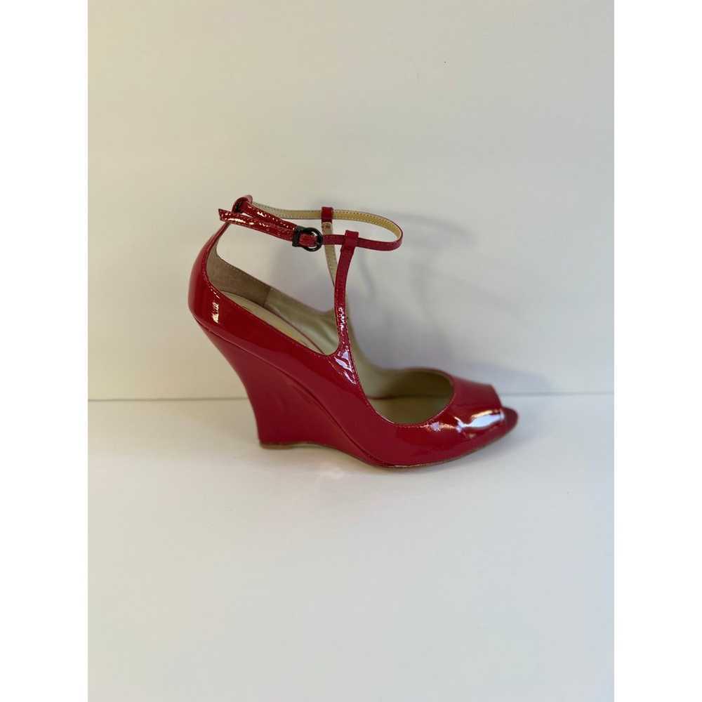 Paco Gil Red Patent Leather Ankle Strap Open Toe … - image 4