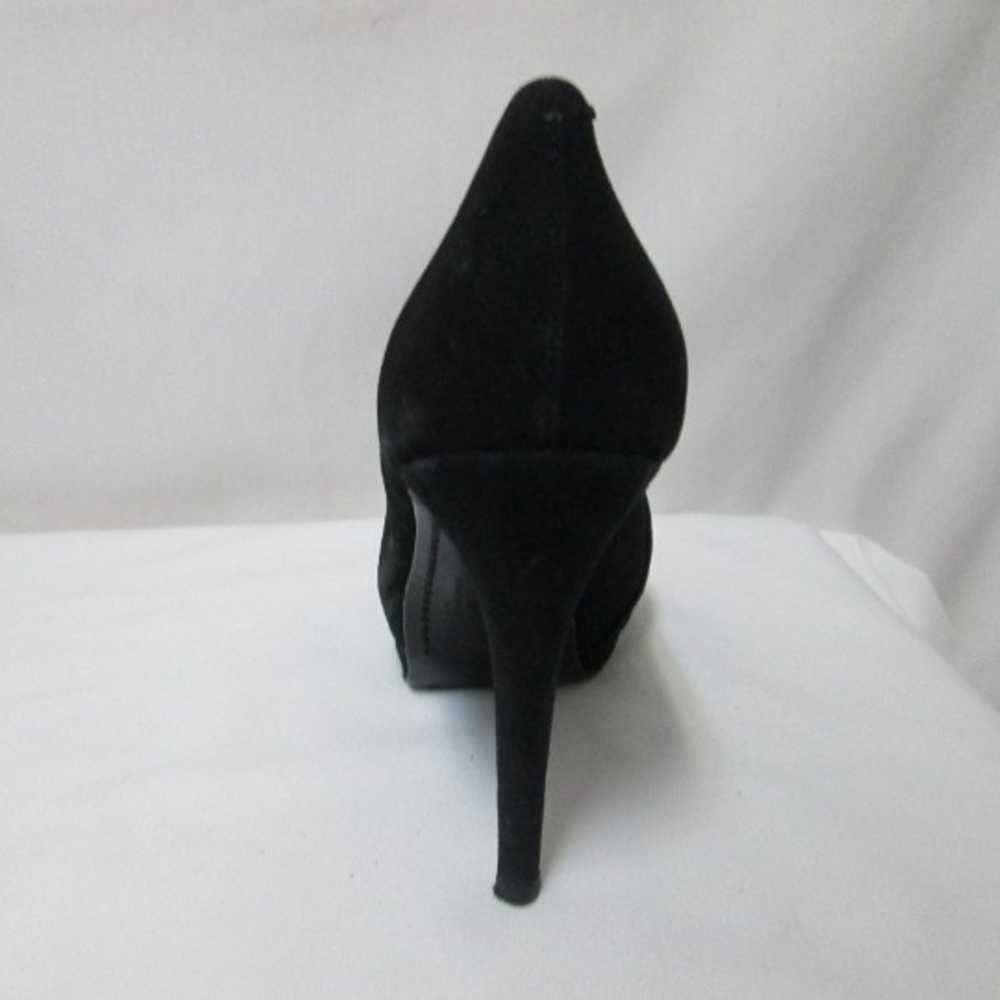 Schutz black Suede peep toe platform heels with b… - image 7