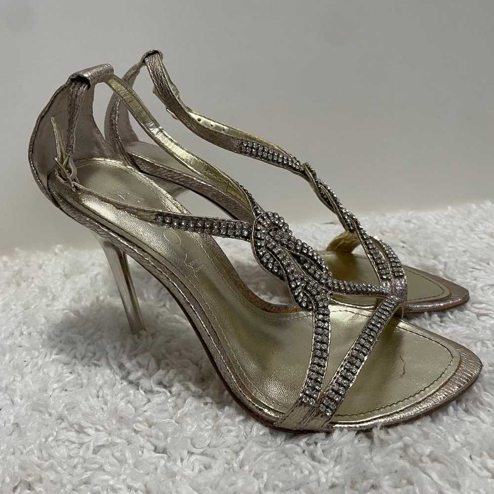 Aldo Womens Stilettos Heels Flofifi Silver Champa… - image 2