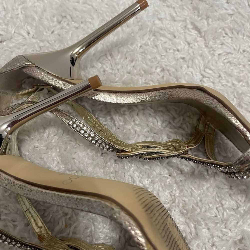 Aldo Womens Stilettos Heels Flofifi Silver Champa… - image 6
