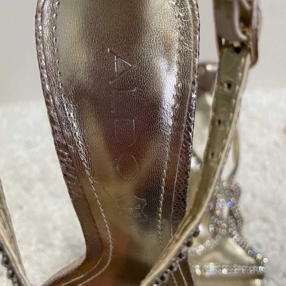 Aldo Womens Stilettos Heels Flofifi Silver Champa… - image 7