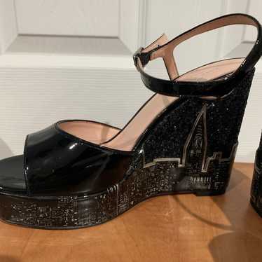 Kate Spade wedge heels NYC skyline - image 1