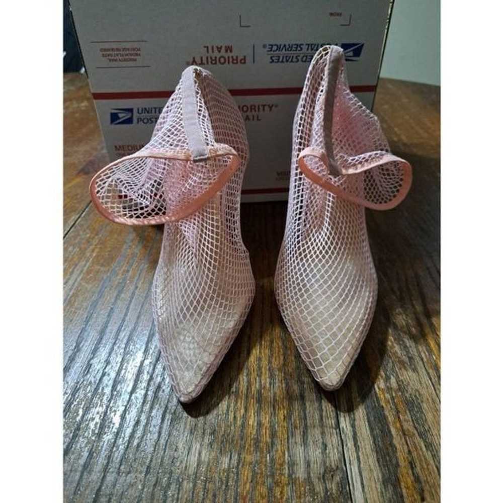 New Size 7 Simmi London Pink Fishnet Stiletto Hig… - image 2