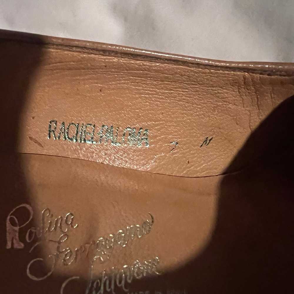 ROLINA FERRAGAMO SCHIAVONE “RACHEL PALOMA” TAN LE… - image 10