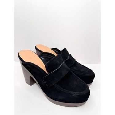 Splendid Clogs Vina Platform Size 10 Black Suede … - image 1