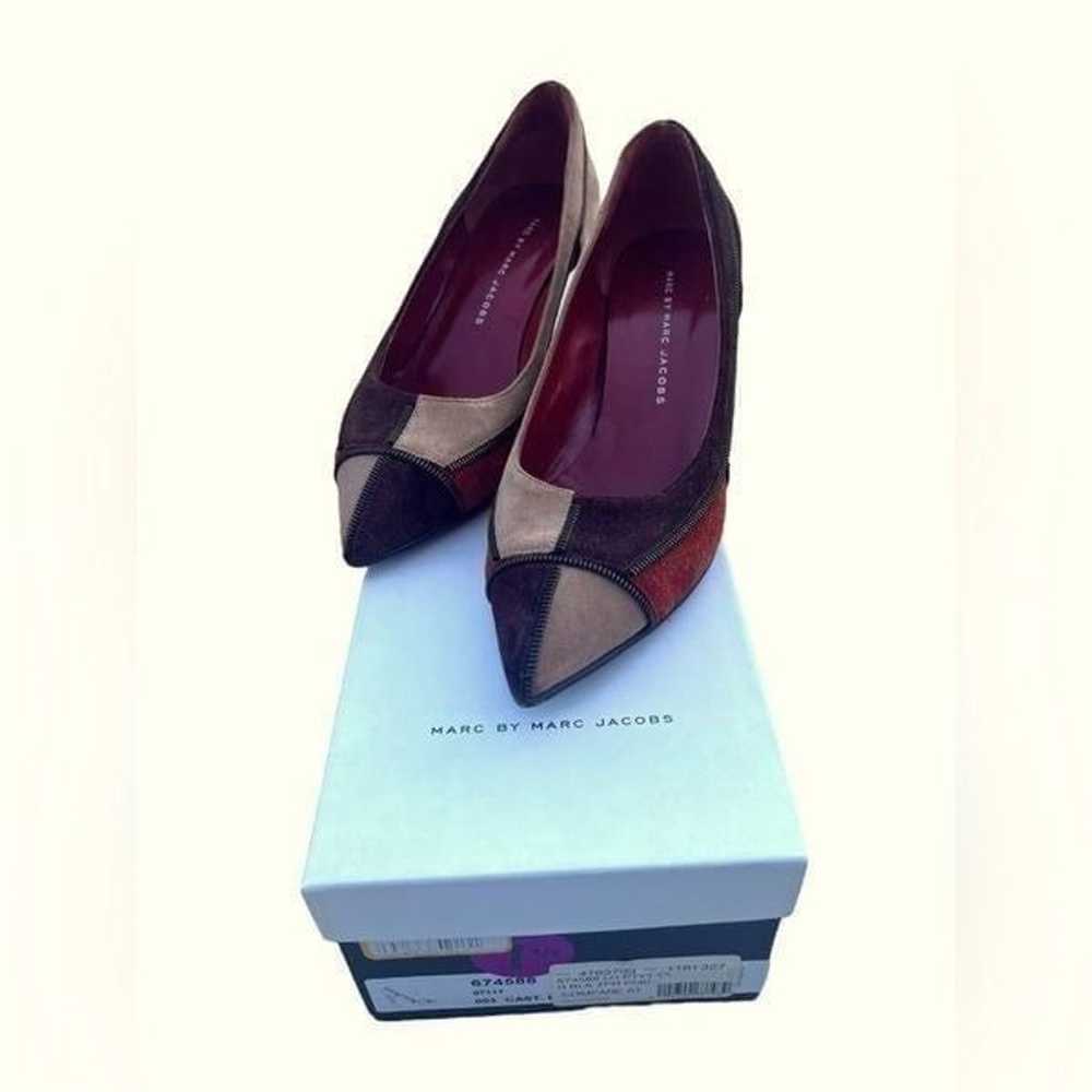 Marc by Marc Jacobs Suede Patchwork Pump w/Zipper… - image 3