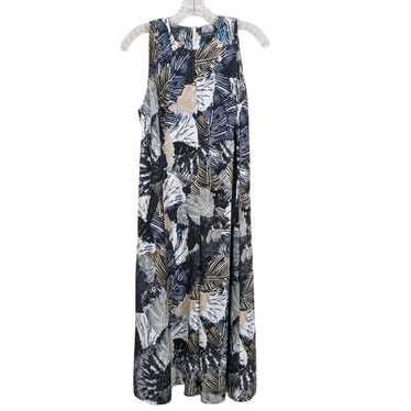 French Connection jumpsuit sleeveless leaf print … - image 1