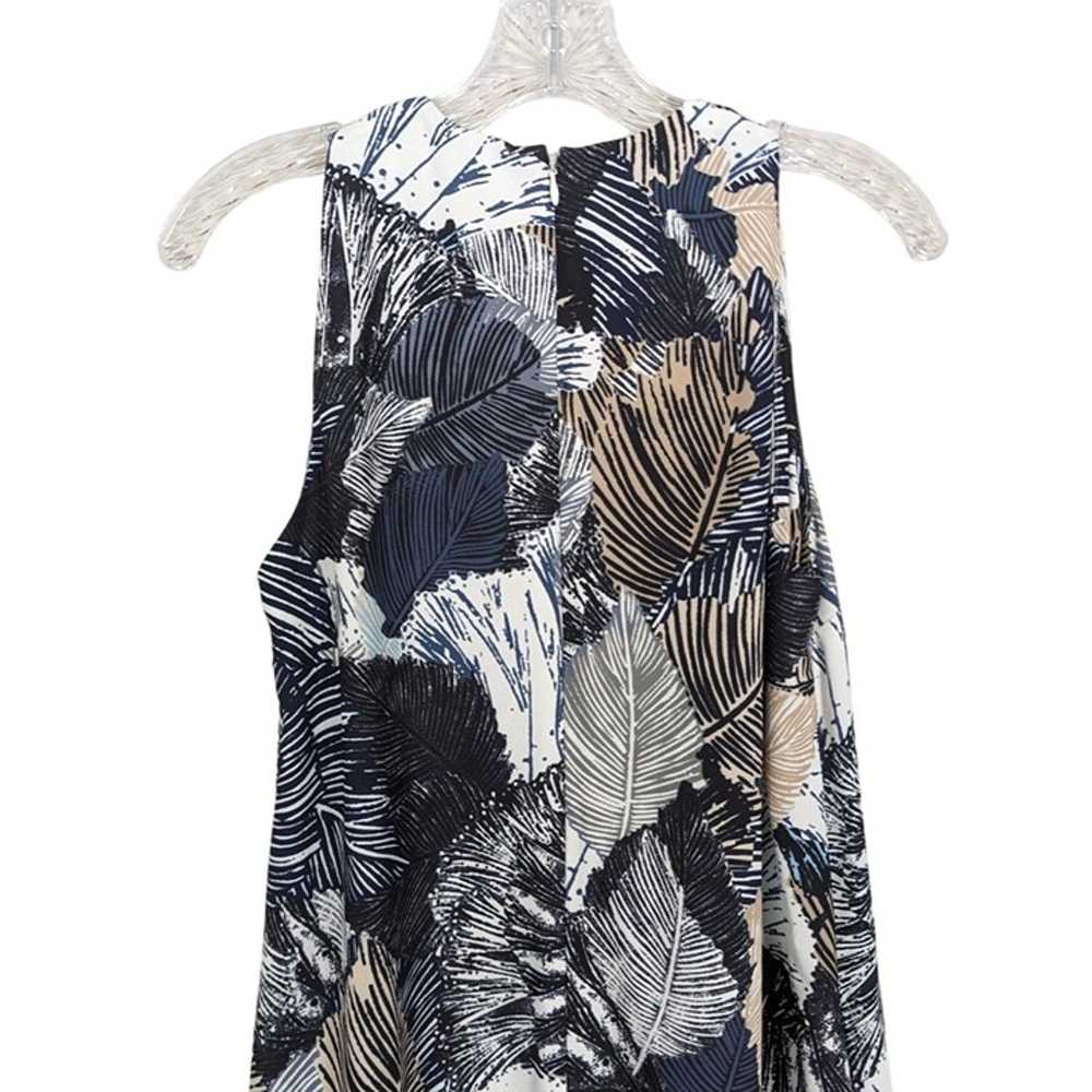 French Connection jumpsuit sleeveless leaf print … - image 6