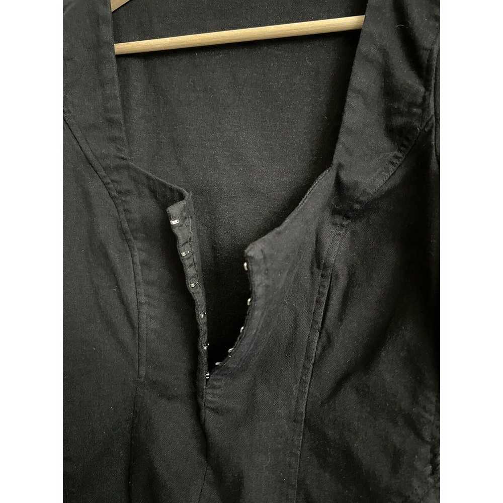 Zara Women’s Long Sleeve Denim TRF Dress in Black… - image 9