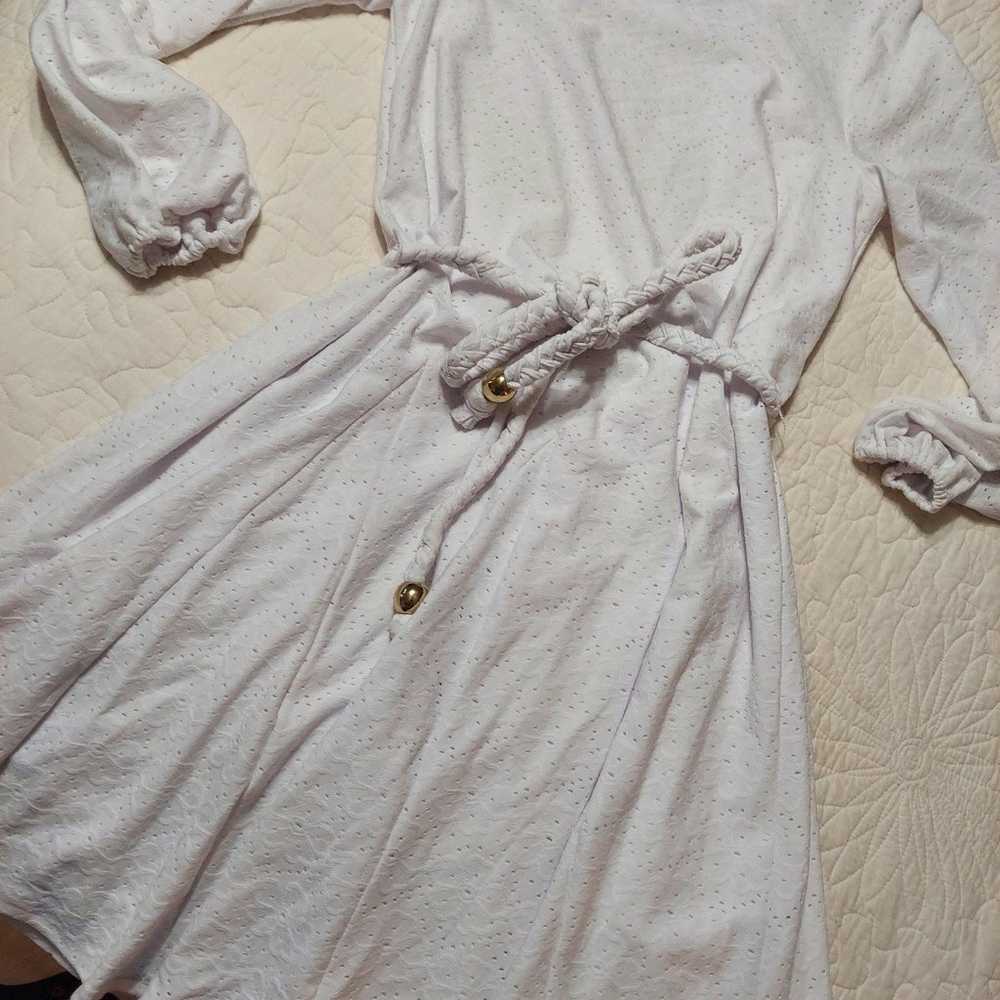 Michael Kors White Swing Eyelet Dress size small - image 1