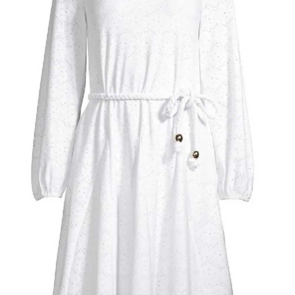 Michael Kors White Swing Eyelet Dress size small - image 5