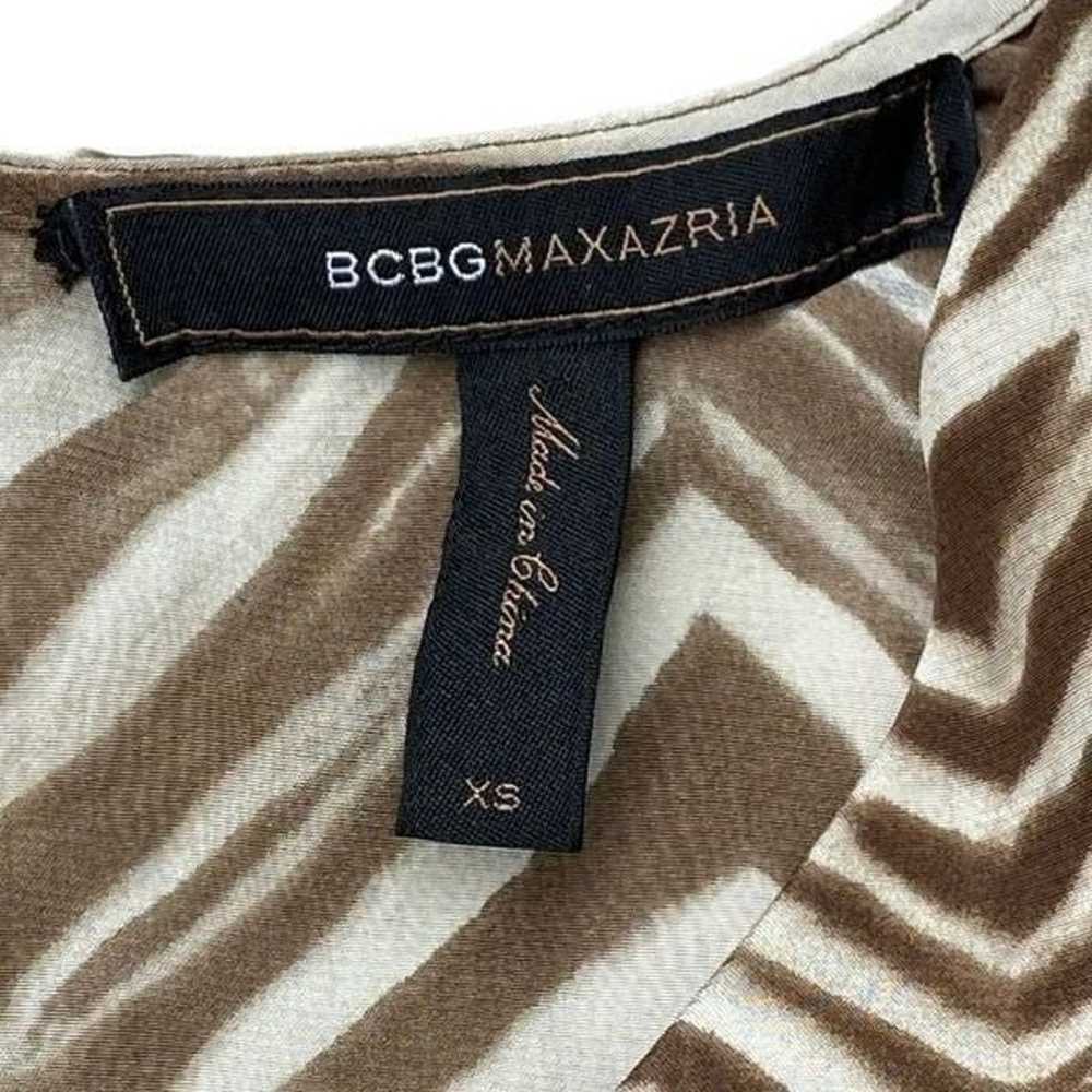 BCBG MAXAZRIA Ayshea Silk Animal Print Tie Waist … - image 2