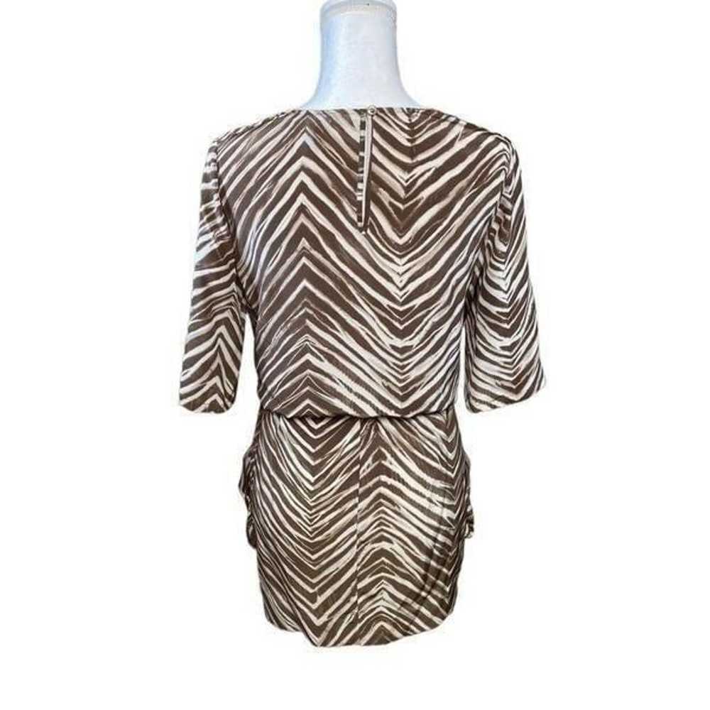 BCBG MAXAZRIA Ayshea Silk Animal Print Tie Waist … - image 3