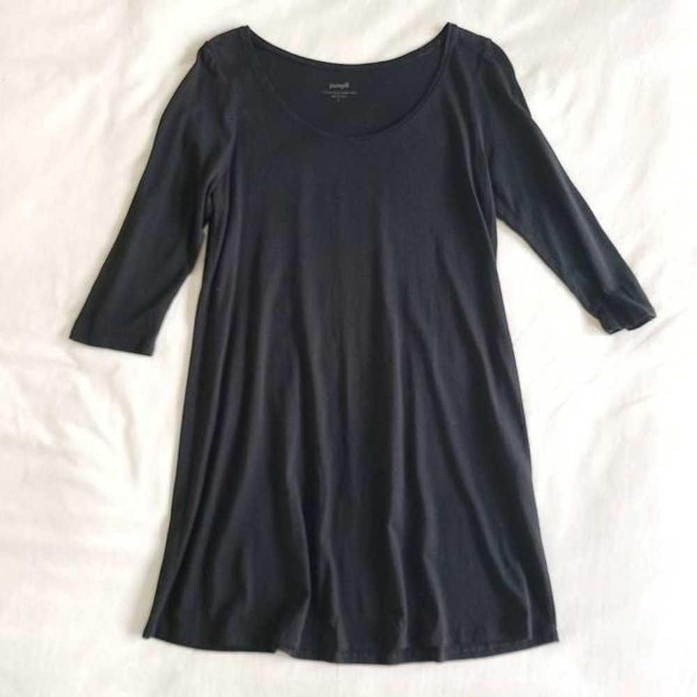 Pure Jill Tunic Mini Dress Womens Small Black Lon… - image 1