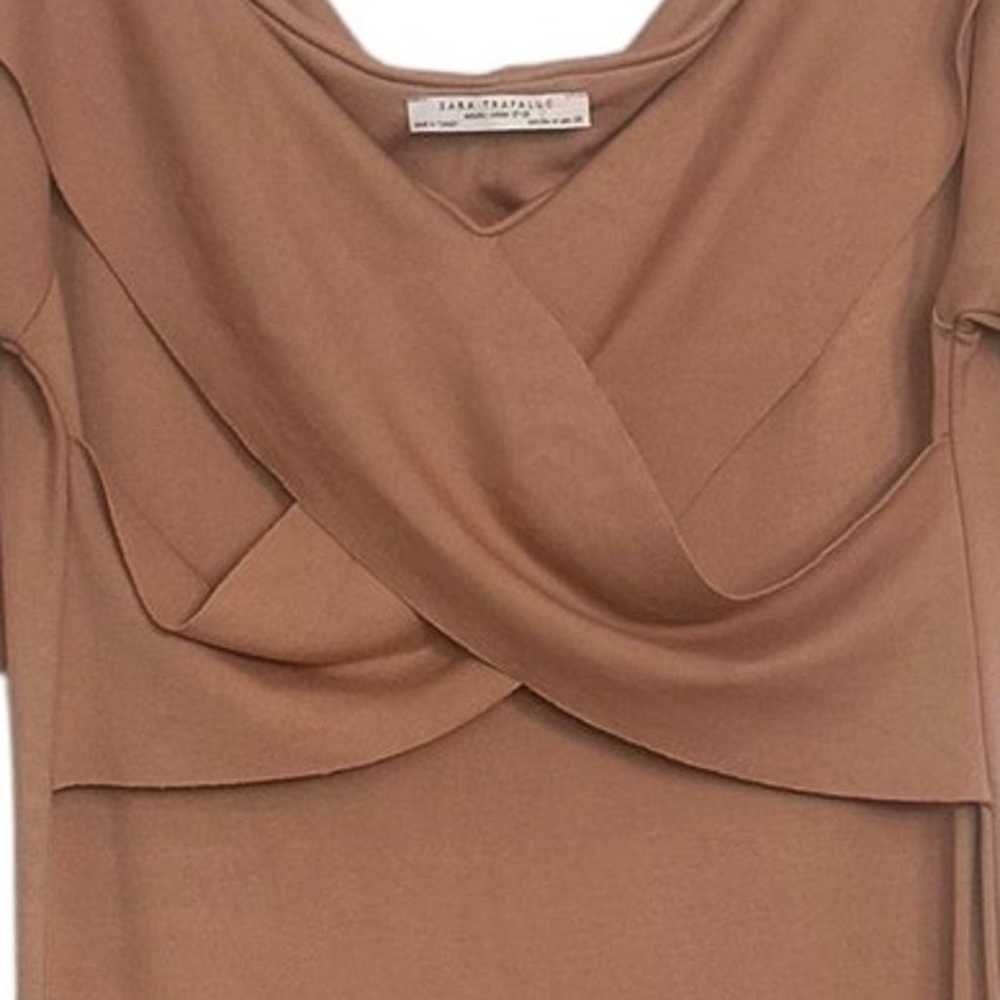 ZARA Trafaluc Off Shoulder Midi Dress Pullover St… - image 9