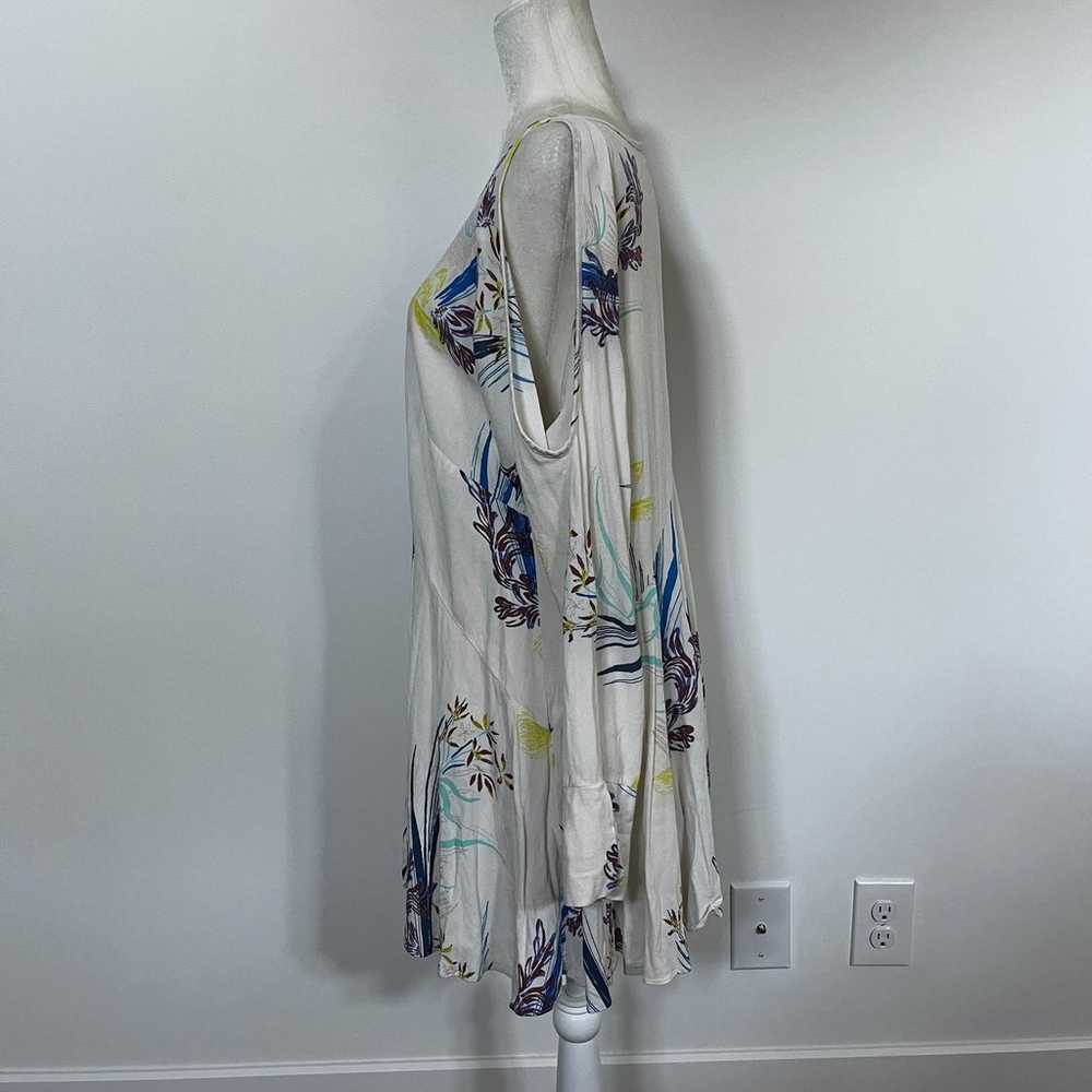 Free People Clear Skies White Floral Tunic Dress … - image 3