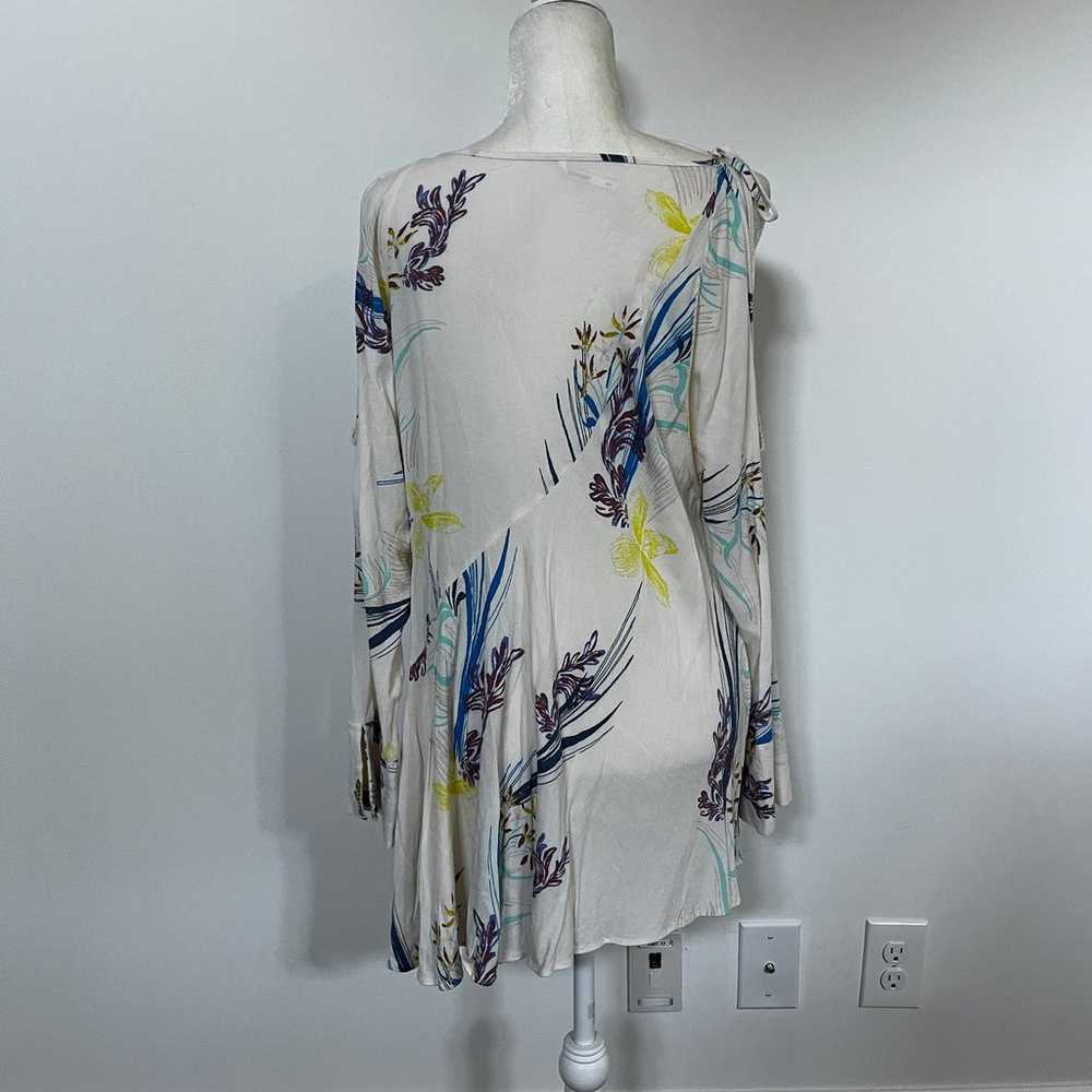 Free People Clear Skies White Floral Tunic Dress … - image 4