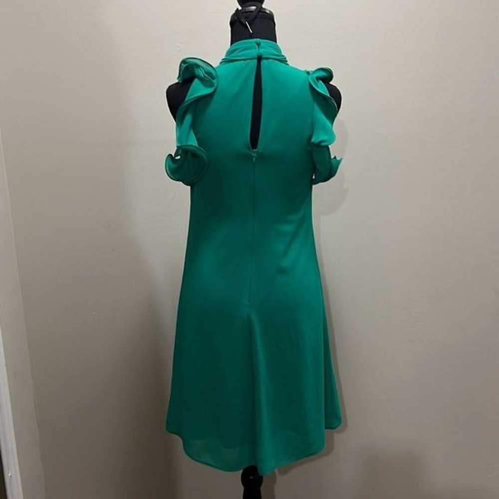 Vince Camuto green shift cocktail dress size 2 - image 6
