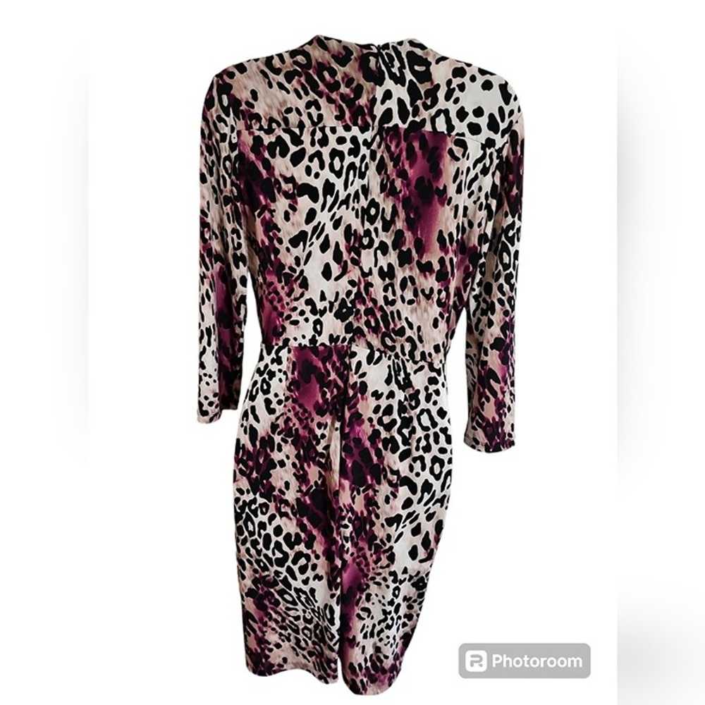 Calvin Klein Size 6 Purple Leopard Animal Print W… - image 3