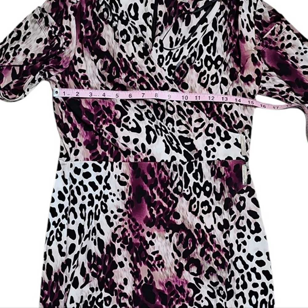 Calvin Klein Size 6 Purple Leopard Animal Print W… - image 6