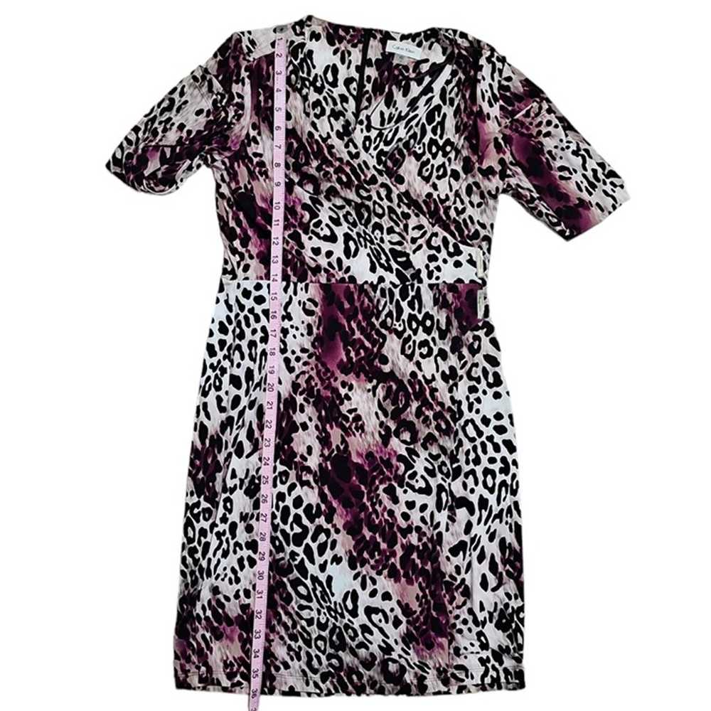 Calvin Klein Size 6 Purple Leopard Animal Print W… - image 7