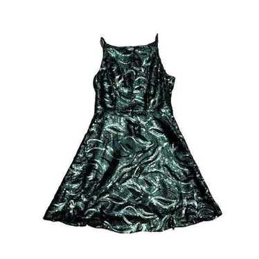EMERALD SUNDAE Emerald Green Sequenced Dress Size… - image 1