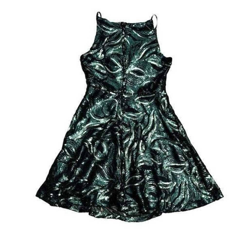 EMERALD SUNDAE Emerald Green Sequenced Dress Size… - image 2