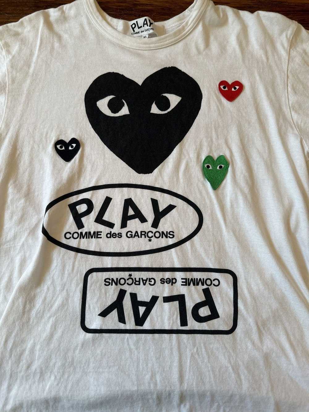Comme Des Garcons Play Play Logo Black Heart T-Sh… - image 2