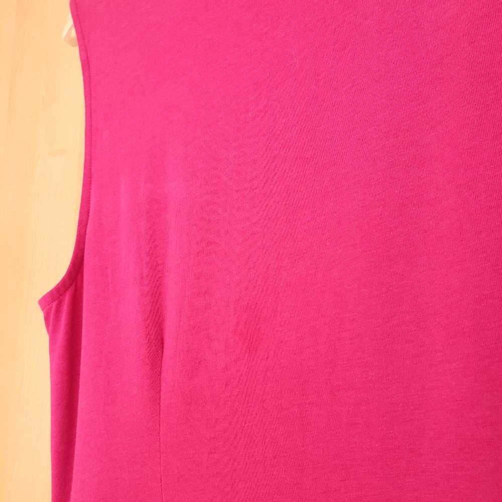 Soft Surroundings Bijou Dress Pink Ruffle Ruched … - image 10