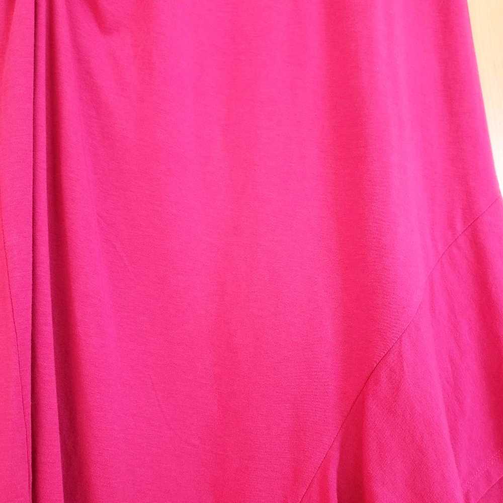 Soft Surroundings Bijou Dress Pink Ruffle Ruched … - image 12