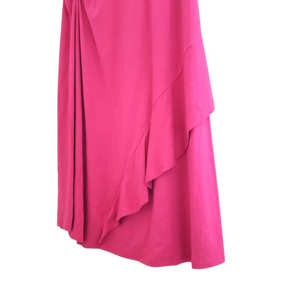 Soft Surroundings Bijou Dress Pink Ruffle Ruched … - image 4