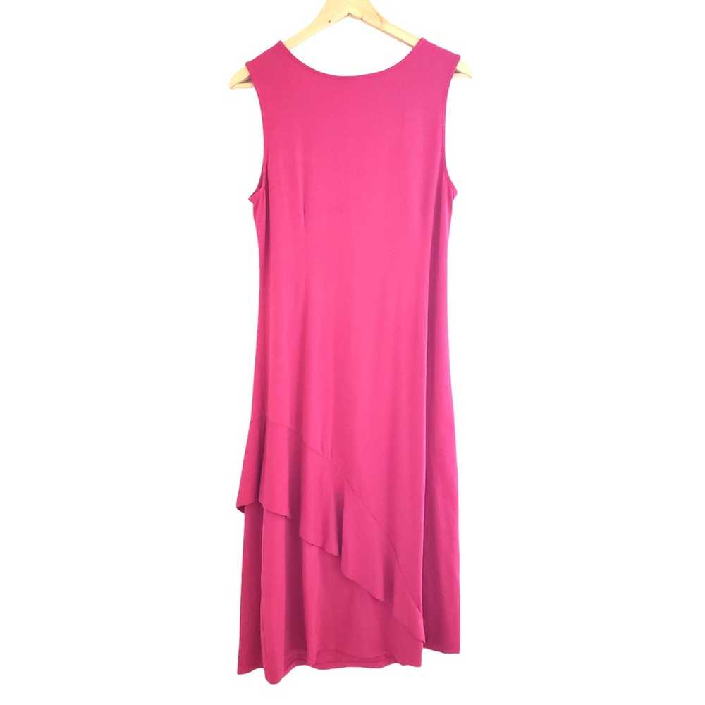 Soft Surroundings Bijou Dress Pink Ruffle Ruched … - image 7
