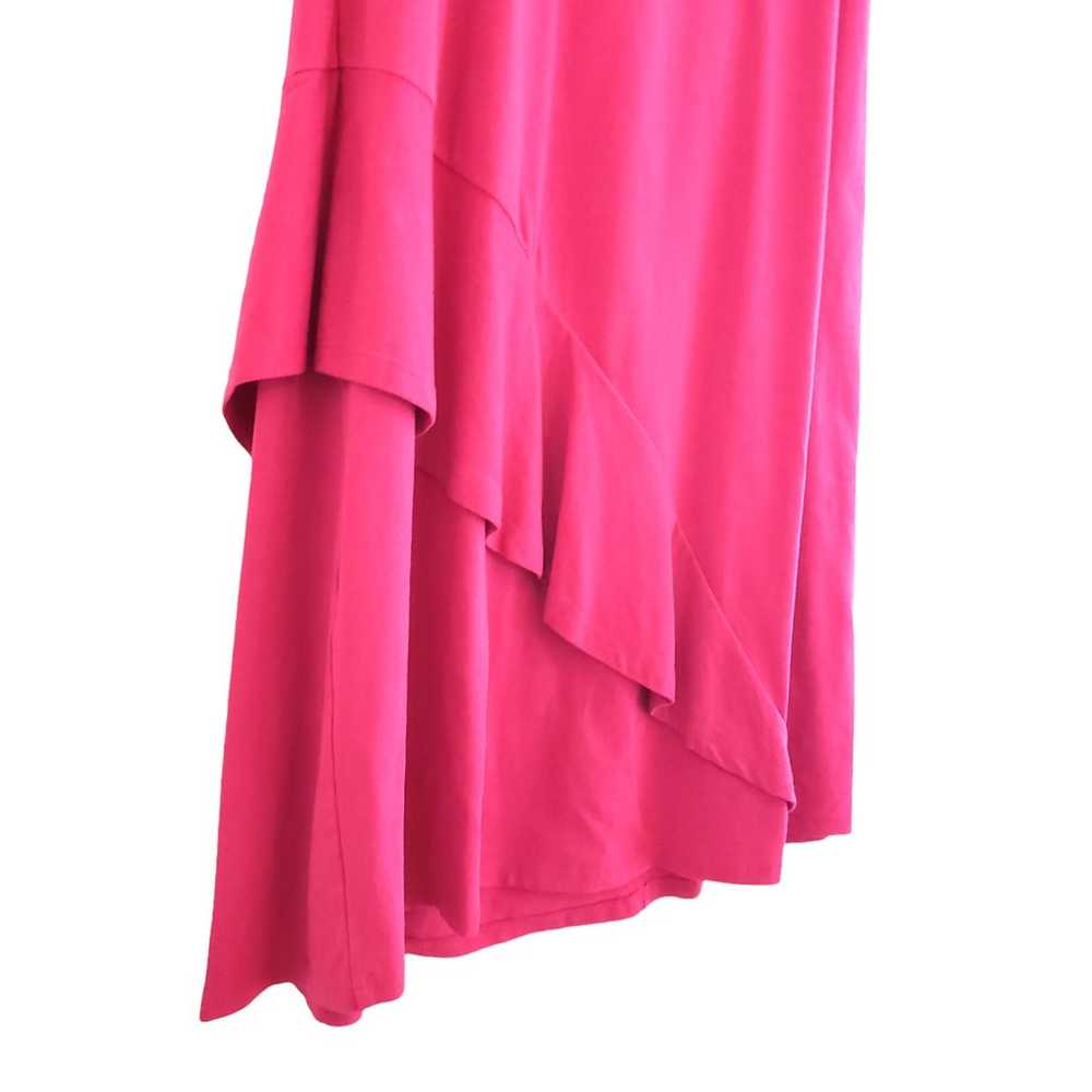 Soft Surroundings Bijou Dress Pink Ruffle Ruched … - image 9