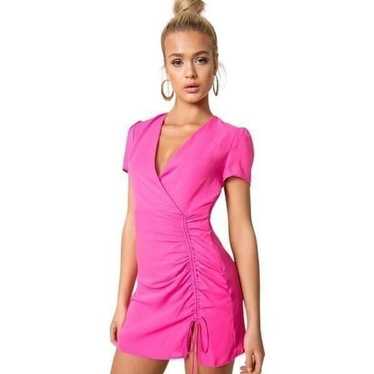 Superdown Bailey Ruched Front Mini Dress