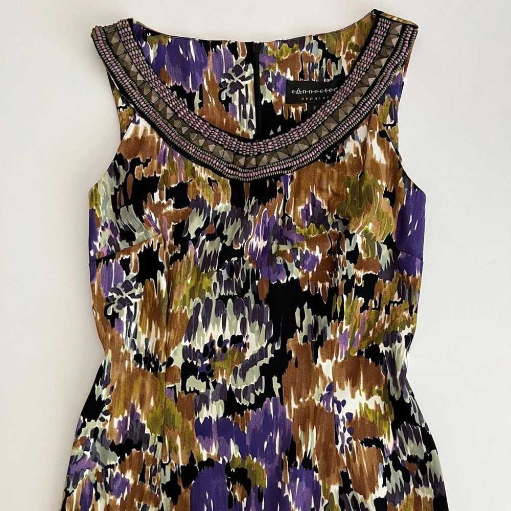 Connected Apparel Beaded Sleeveless Dress, Studde… - image 2