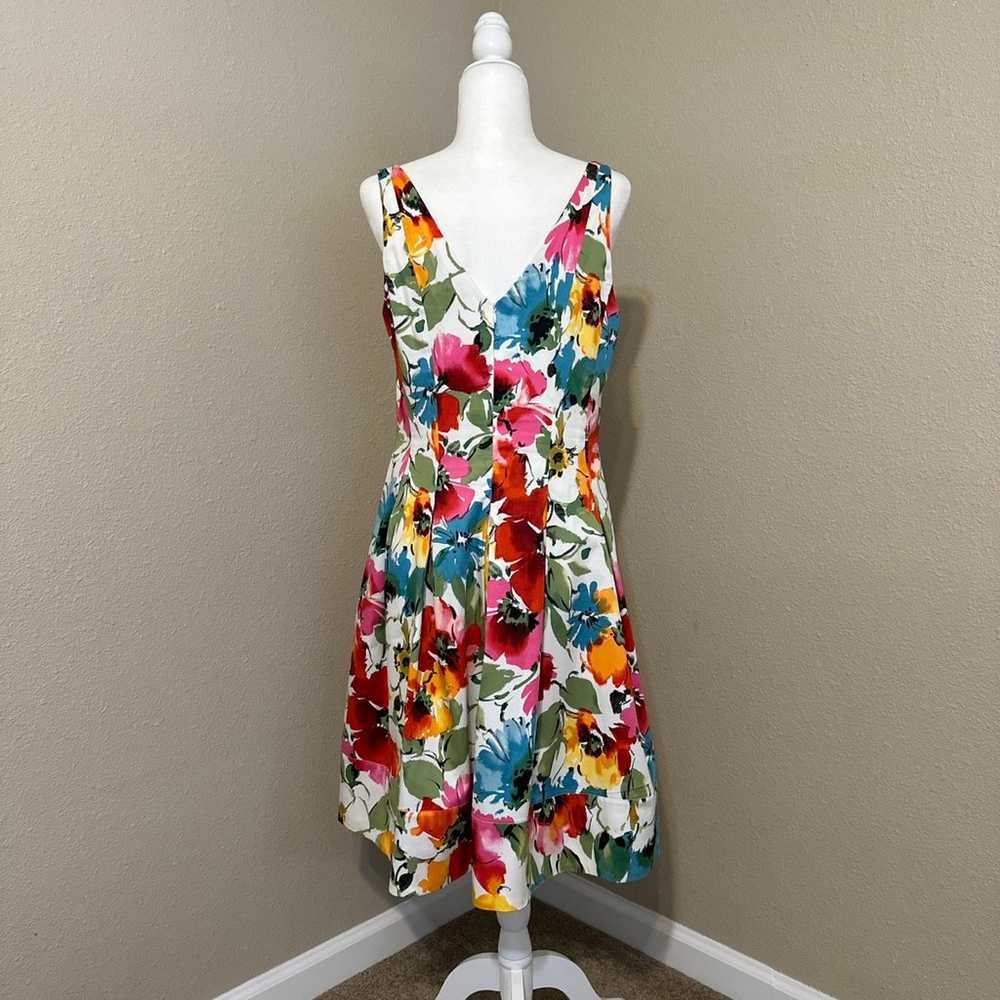Lauren Ralph Lauren Floral V-Neck Sleeveless Dres… - image 6