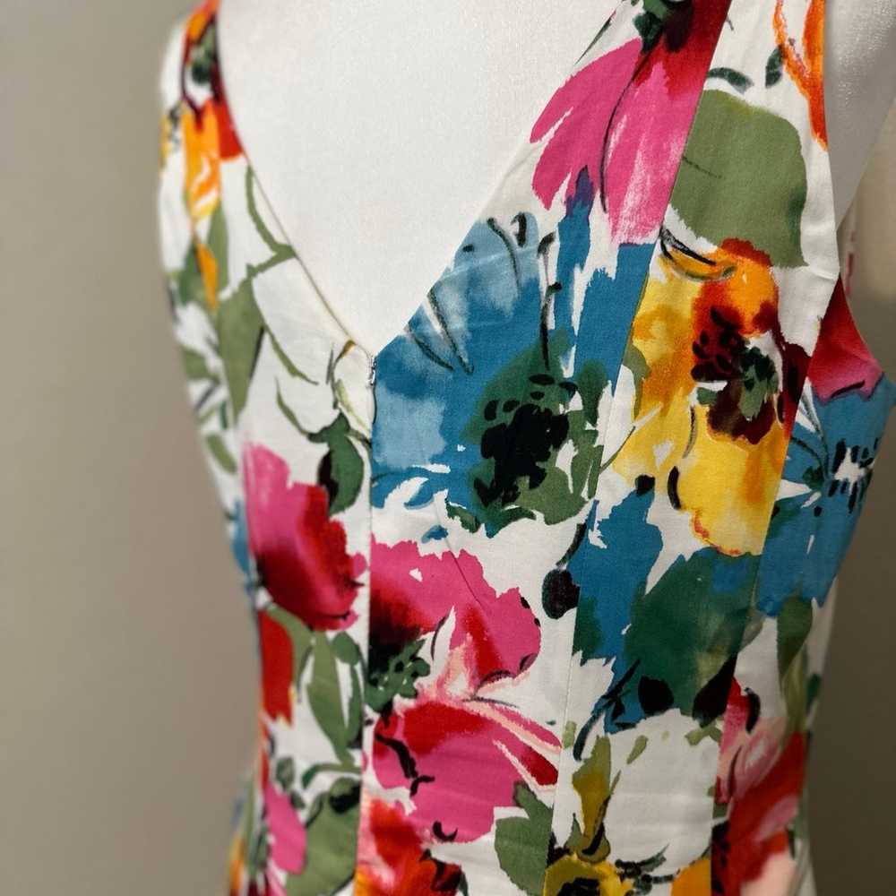 Lauren Ralph Lauren Floral V-Neck Sleeveless Dres… - image 7