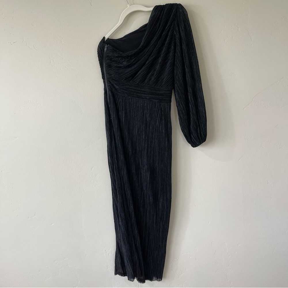 Saylor Alora One Shoulder Dress Black Metallic Si… - image 10
