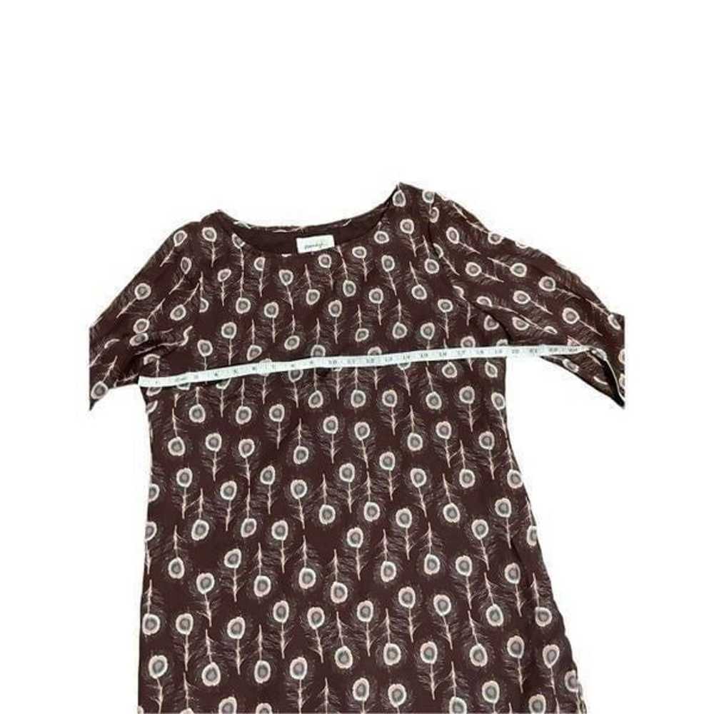 Anthropologie Porridge Dress Size Small Brown Pea… - image 7