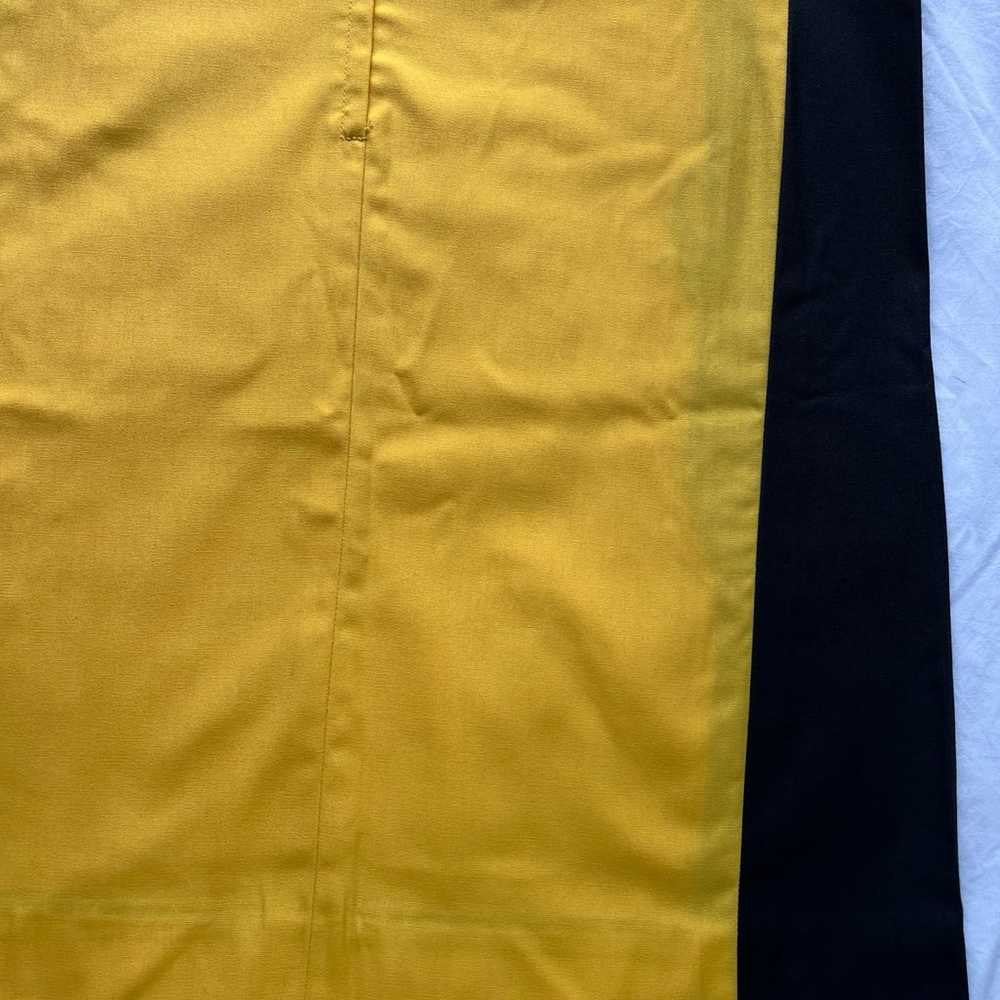 Vintage Mod Color Block yellow Black sheath twigg… - image 9