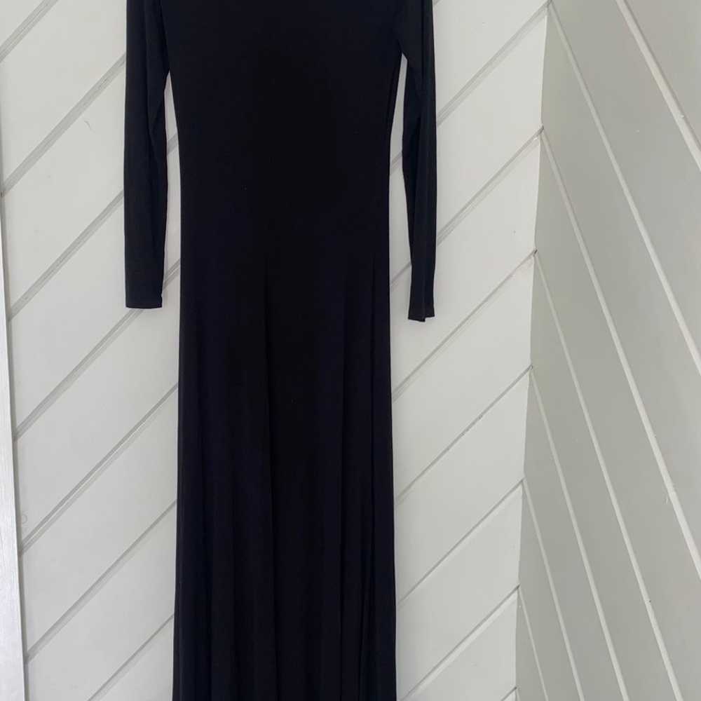 Lulus Swept Away Black Long Sleeve Maxi Dress - image 5