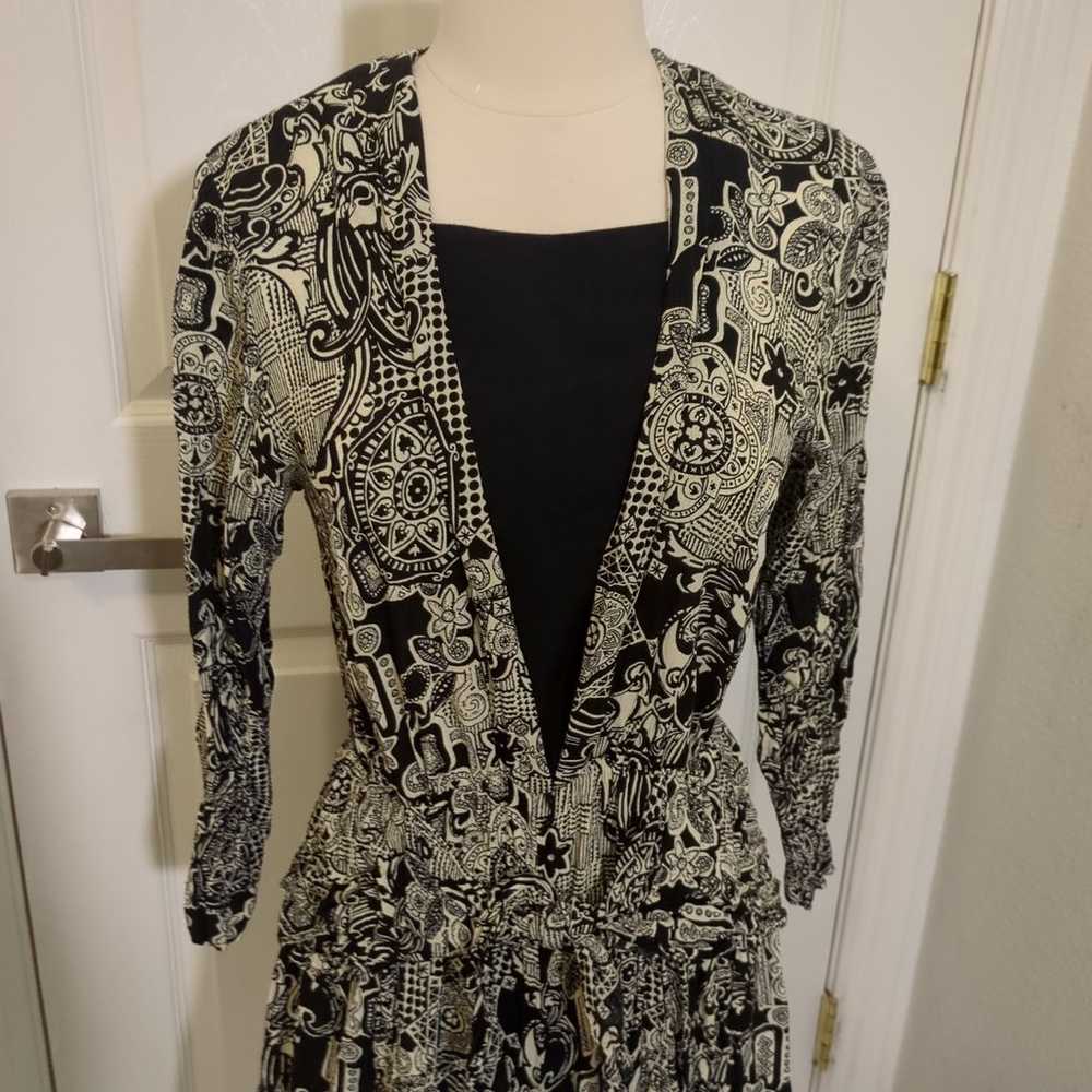 Vintage Leslie Fay Dresses Romper Jumpsuit black … - image 2