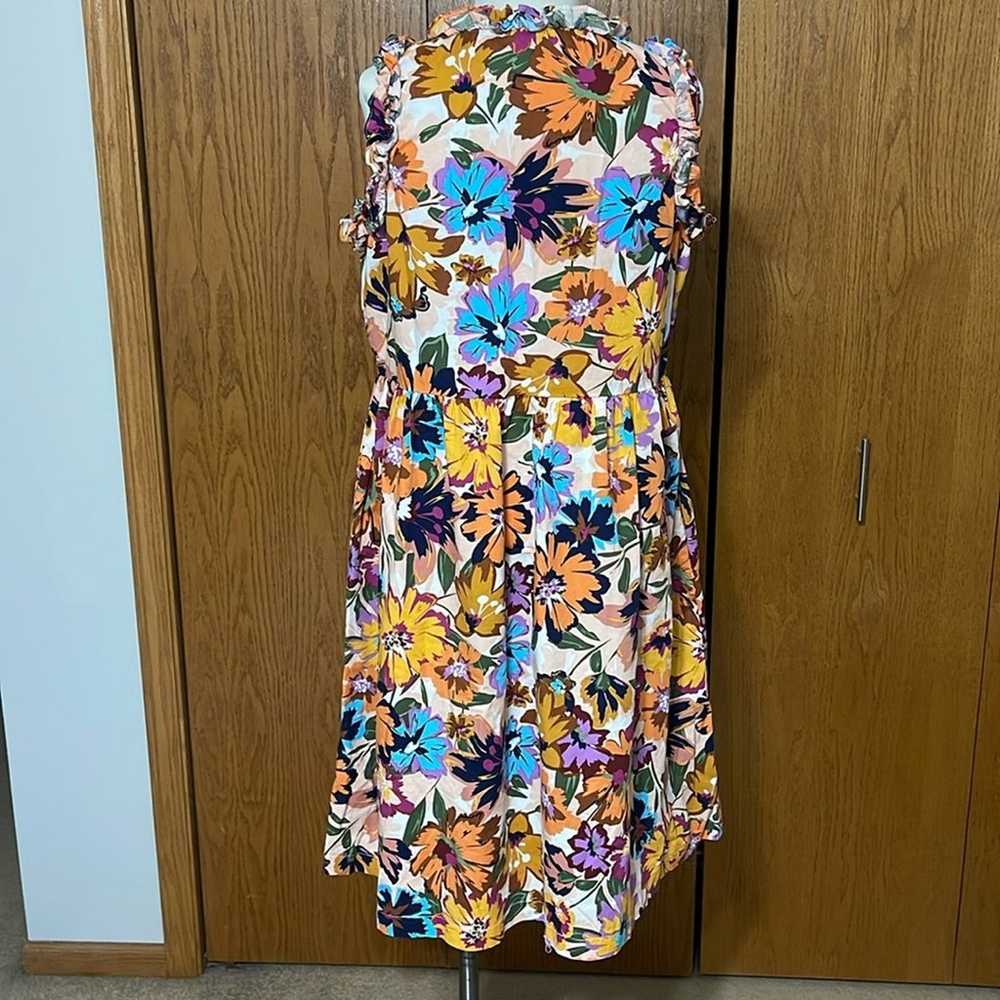 Maggy London Sleeveless Floral Brights Dress Size… - image 2