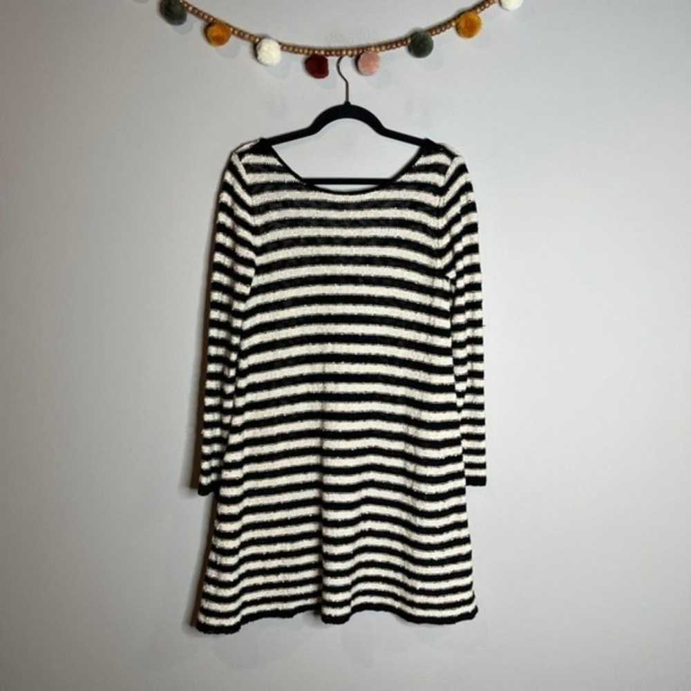 Free People striped long sleeve trapeze dress - image 1